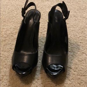 sling back heel